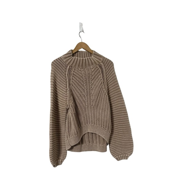 FREE PEOPLE Sweetheart Mock Knit Sweater Pullover Top - Picture 7 of 11